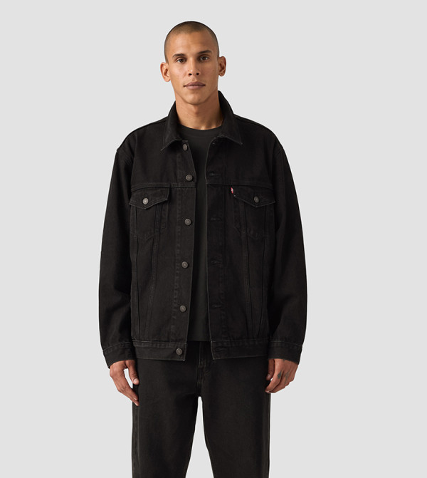 Washed Relaxed Fit Trucker Denim Jacket