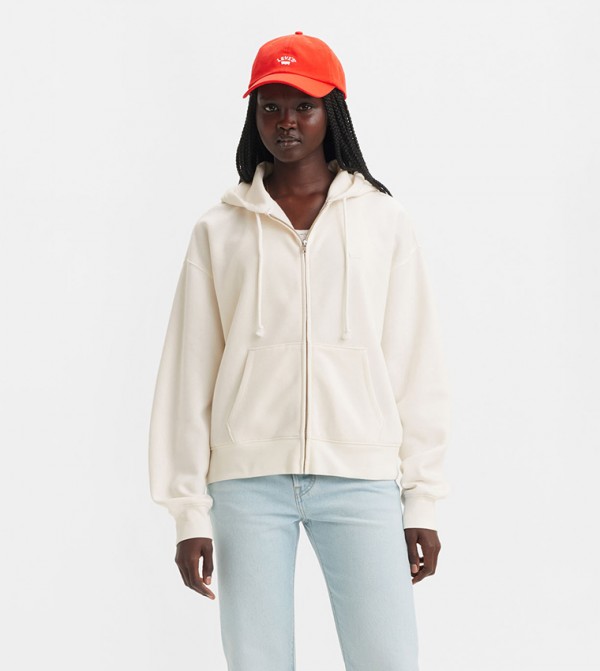 Logo Badge Long Sleeves Hooded Jacket