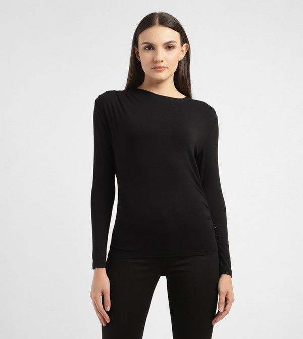 Solid Long Sleeves Top