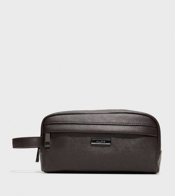 ABALINO Logo Detail Zippered Toiletry Bag