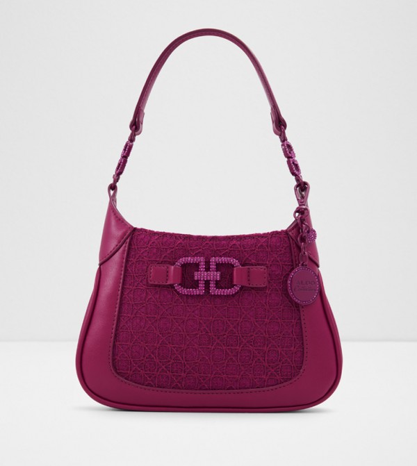 ABAYDER Embellished Shoulder Bag with Key Chain