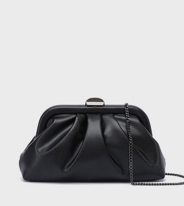 Ruched Clutch Bag