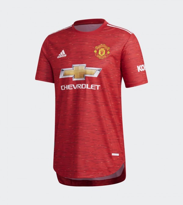 Buy Adidas Manchester United Home Authentic T Shirt In Red