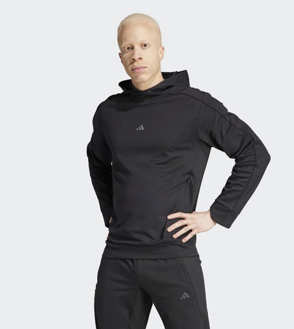 Yoga Logo Printed Hoodie