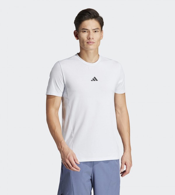 Logo Printed Crew Neck Active T-Shirt