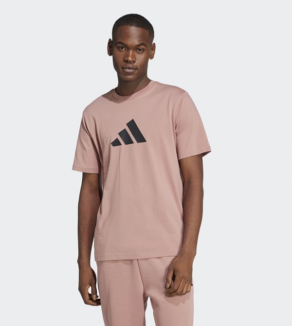 Future Icons 3 Bar Logo Print Casual T-Shirt