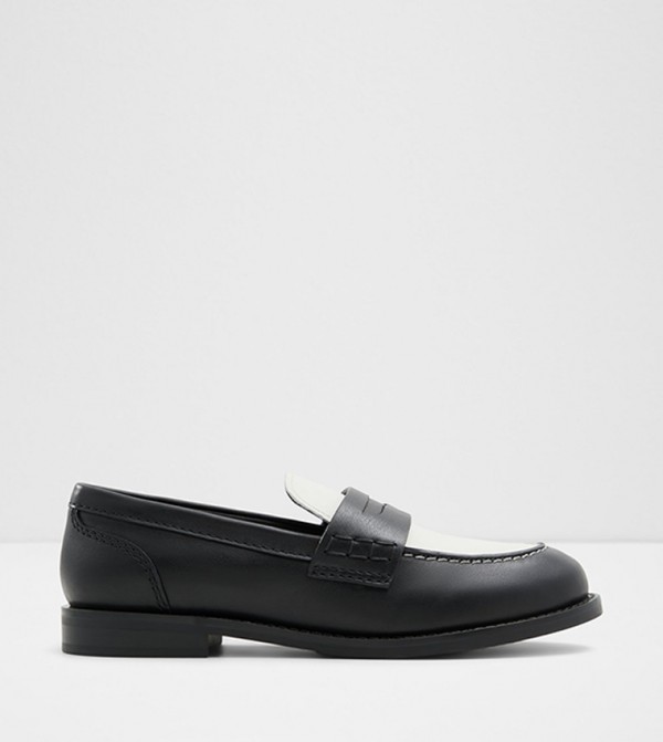 ADIBAEN Color Block Leather Loafers
