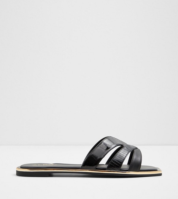 ADONAD Textured Flat Sandals