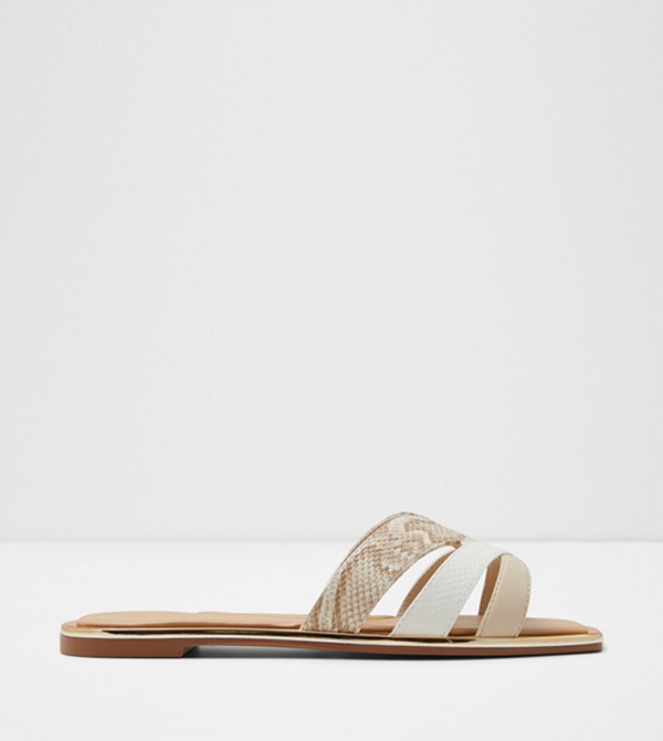 ADONAD Snakeskin Flat Sandals