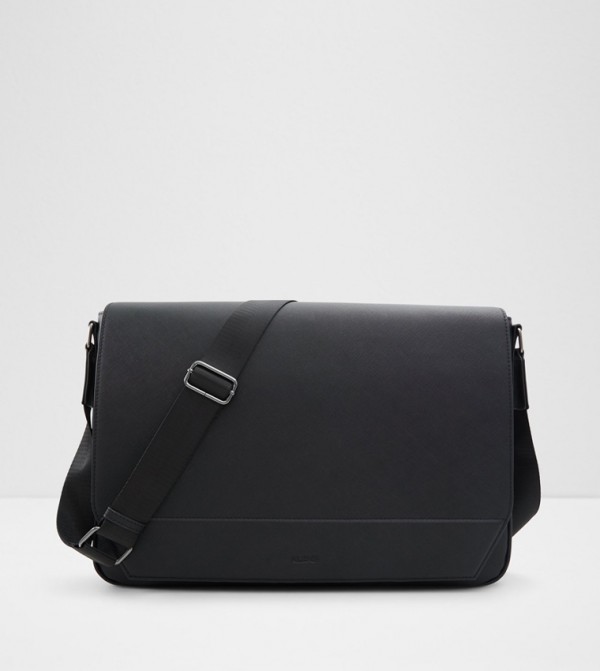 Buy Aldo AFENDANNOR Textured Messenger Bag In Black 6thStreet UAE