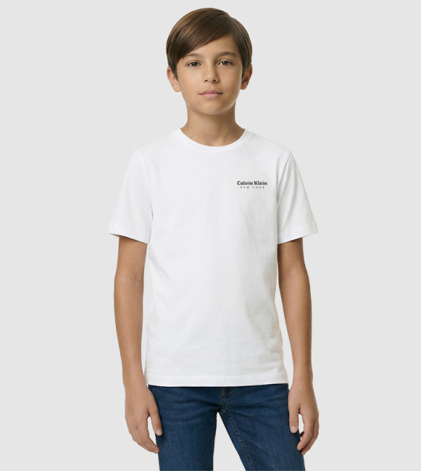 Logo Printed Crew Neck T-Shirt