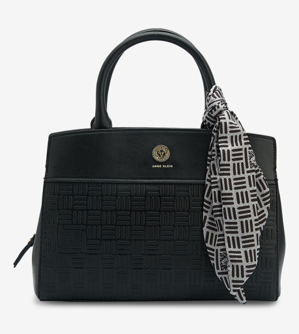 Top Handle Satchel With Scarf