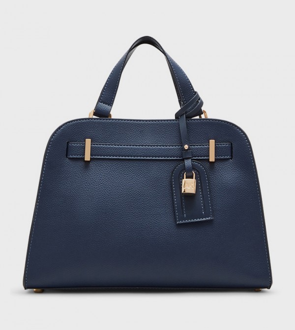 Textured Satchel Bag