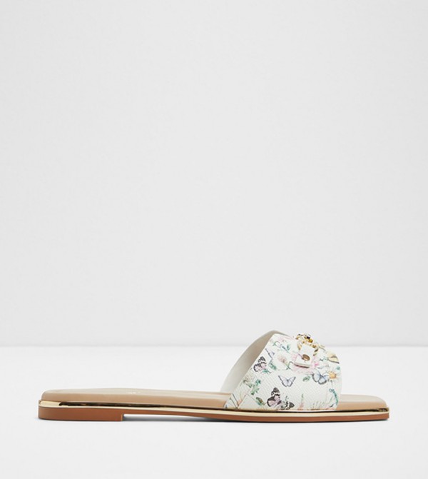 ALAMASSI Printed Flat Sandals