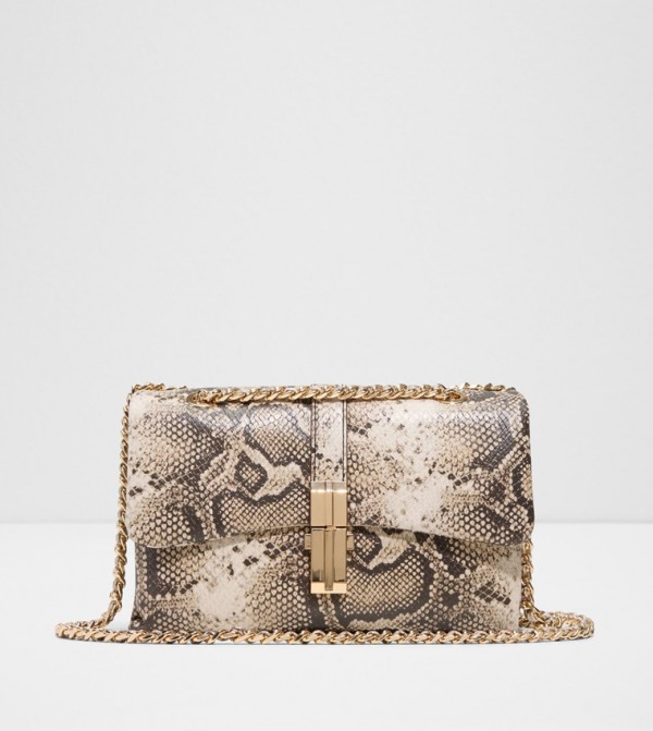 ALICIE Snake Print Crossbody Bag