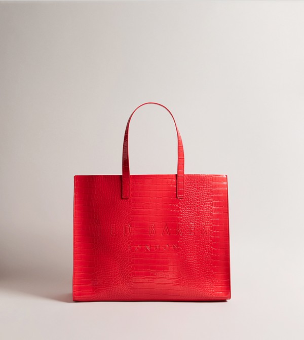 ALLICON Croc Textured Tote Bag