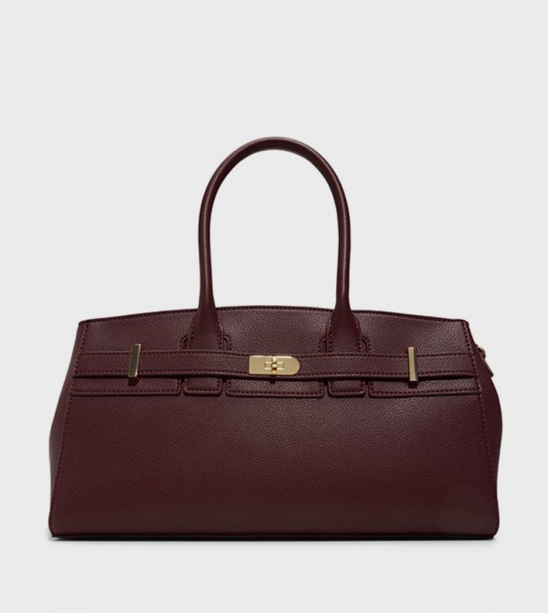 ALURA Textured Satchel Bag