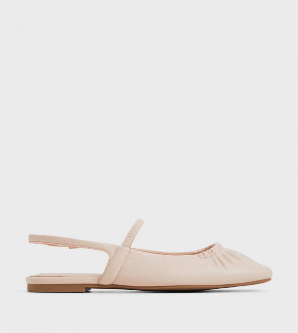 ALYSSAH Ruched Slingback Flats