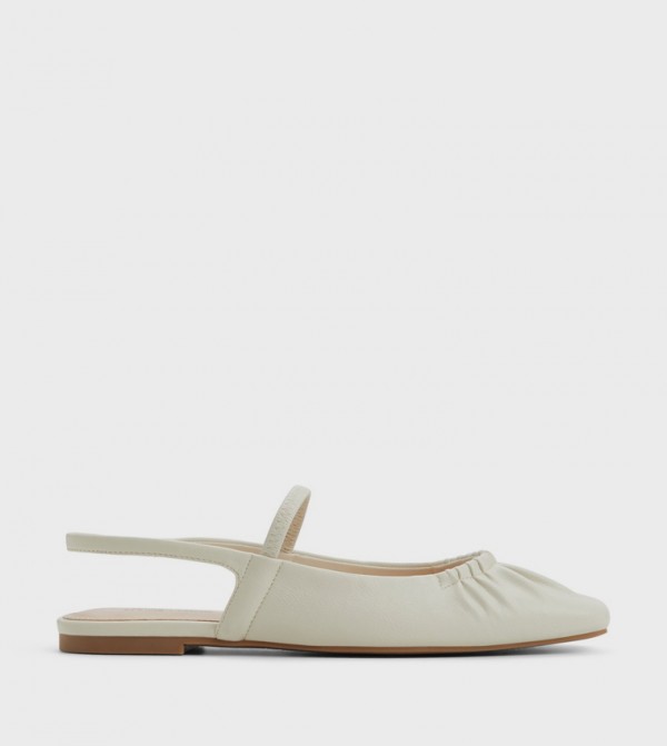ALYSSAH Ruched Slingback Flats