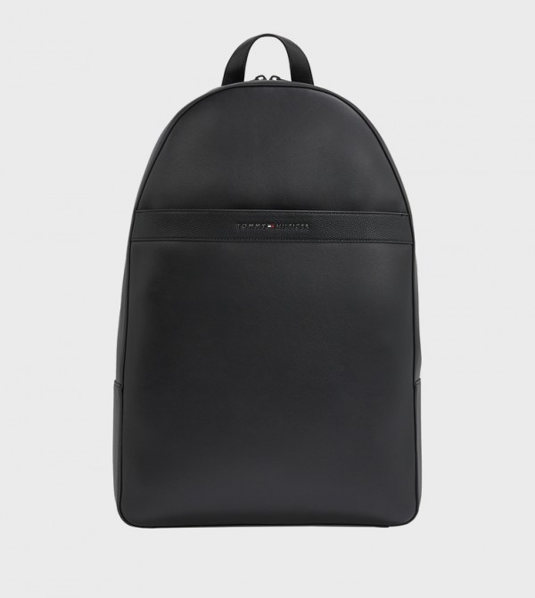 CORP Logo Detail Zippered Backpack