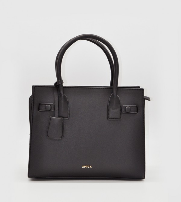 Paz Metal Accent Tote Bag