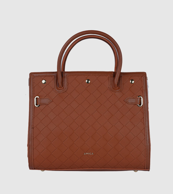 Buy Steve Madden BMARCO Metal Accent Satchel Bag In Brown  