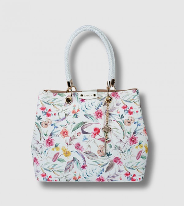 AMOURA Printed Tote Bag
