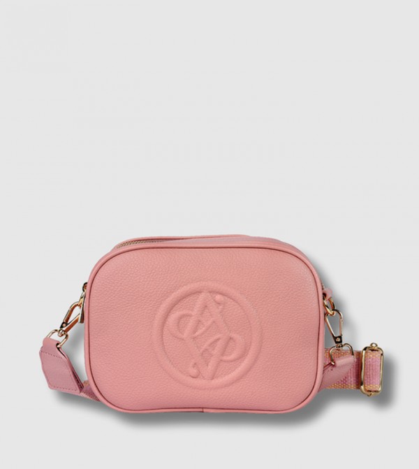 RUE Monogram Embossed Crossbody Bag