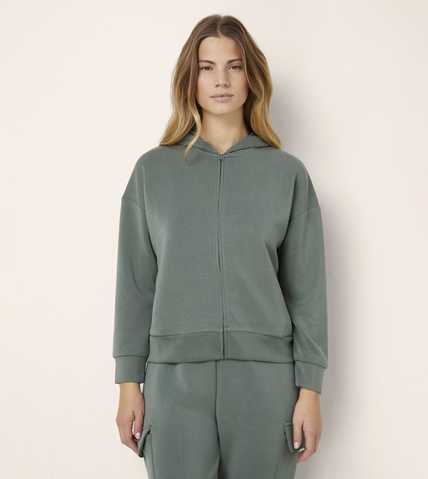 Hooded Zip-Through Jacket