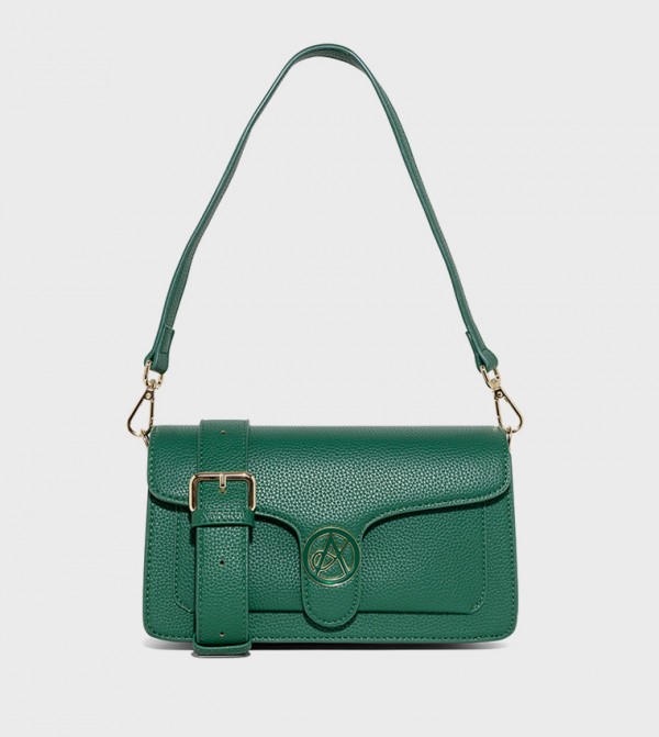 AMI Textured Shoulder Bag