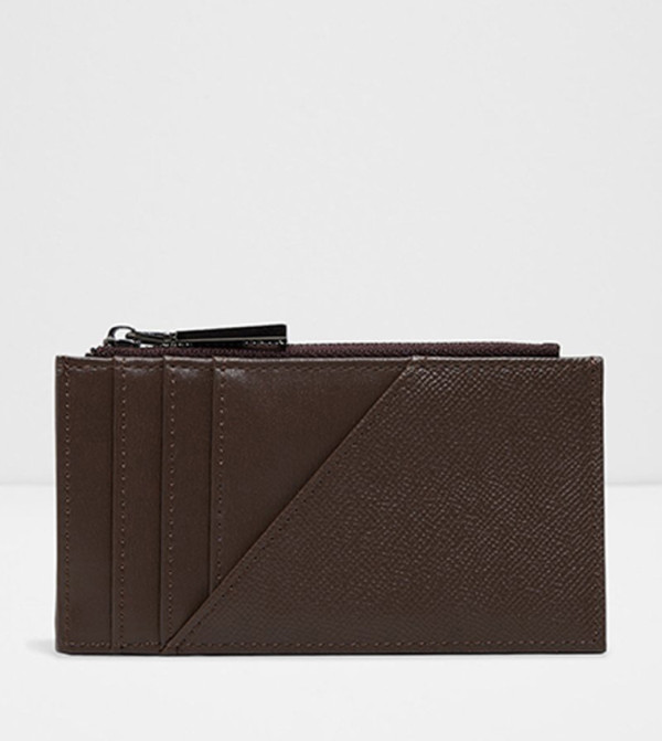 AMISTAD Textured Zippered Card Holder