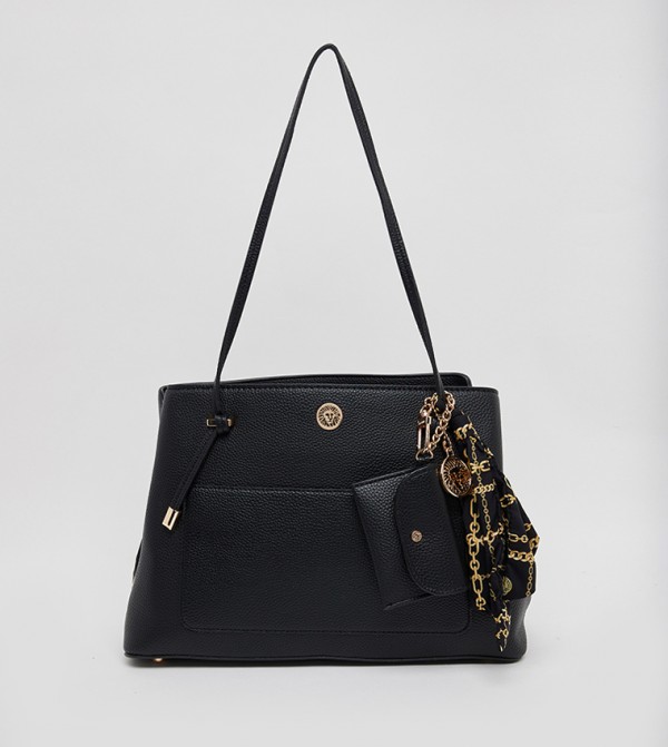 Scarf Detail Shoulder Bag