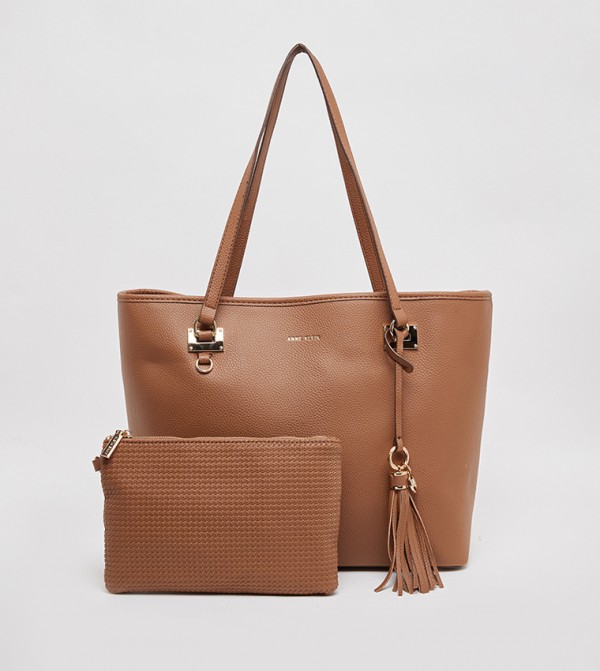 Textured Tote Bag Set