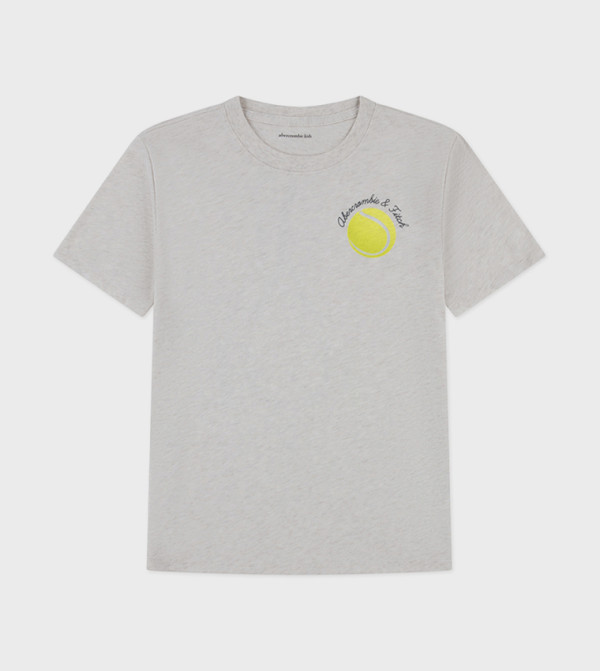 Tennis Print Oversized Short Sleeves T-Shirt