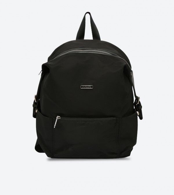 Front Zip Pocket Mini Backpack - Black AN89828168-1