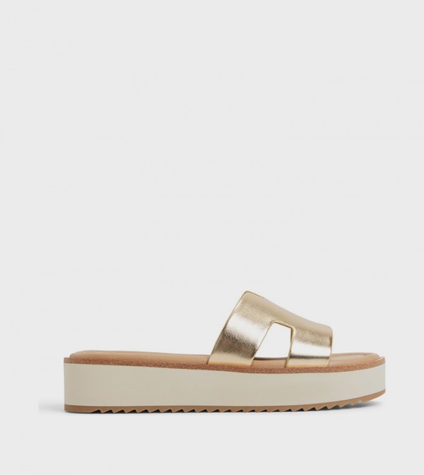 ANAYELIE Metallic Platform Sandals