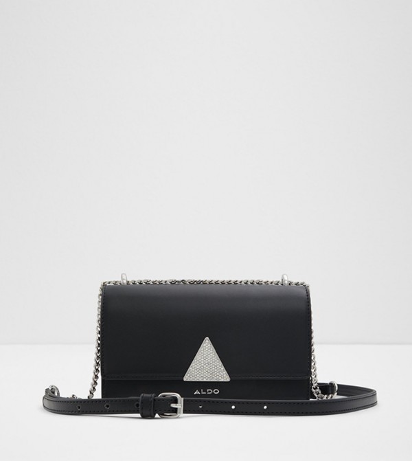 ANDREANA Logo Detail Flap Crossbody Bag