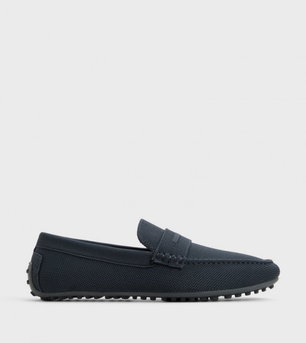 ANGELIS Textured Slip-On Loafers