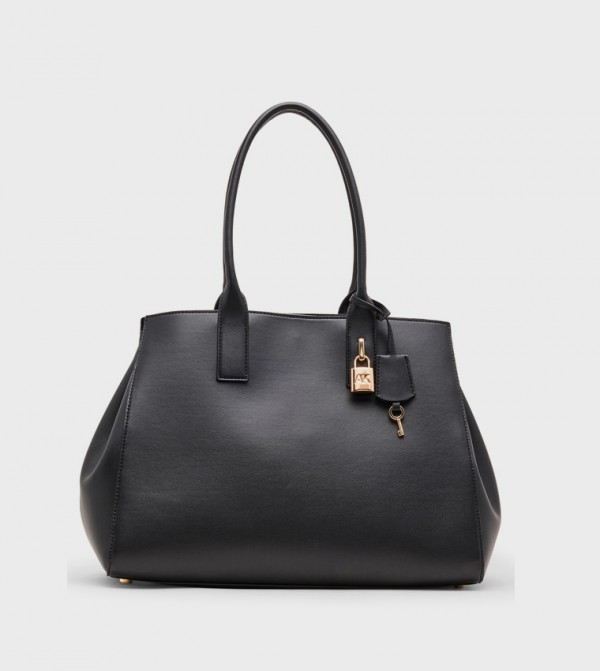 Textured Snap Closure Shoulder Bag