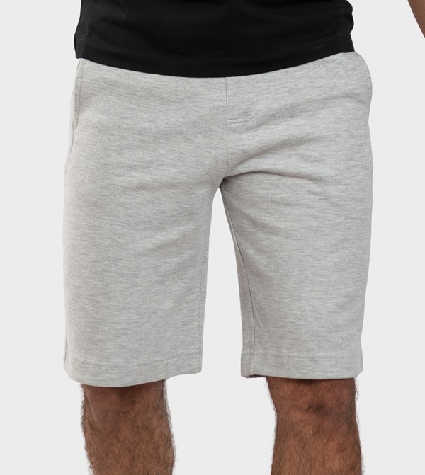 Aero Guys Solid Drawstring Waist Shorts