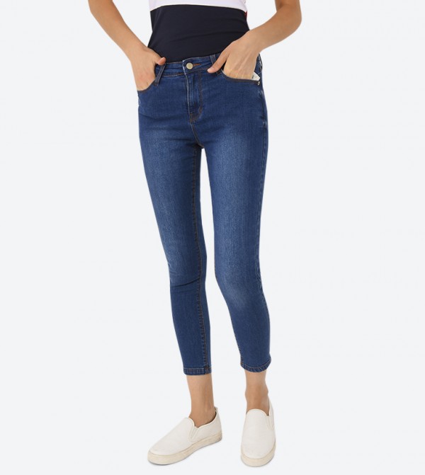 5 Pocket Detail Ankle Length Jeans