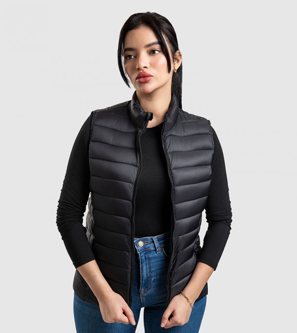 Aero Women's Zippered High Neck Gilet