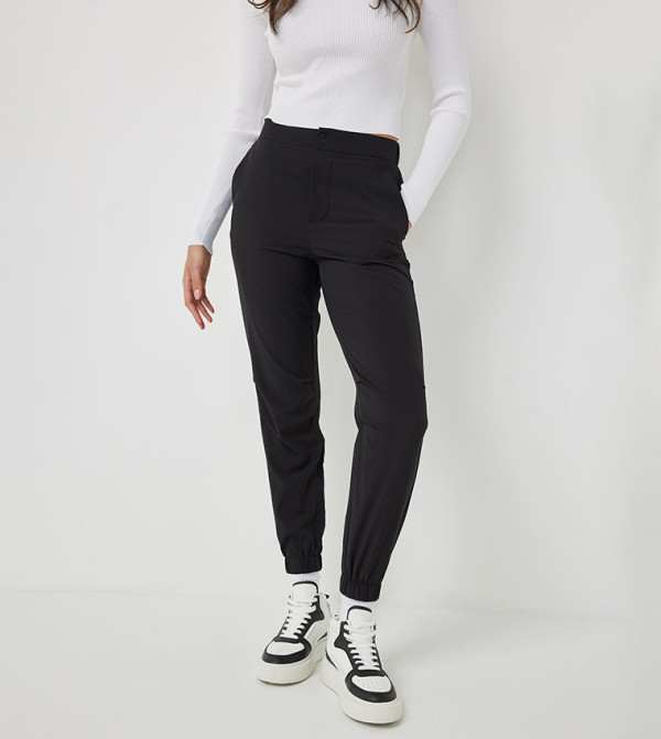 Solid Slim Fit Joggers