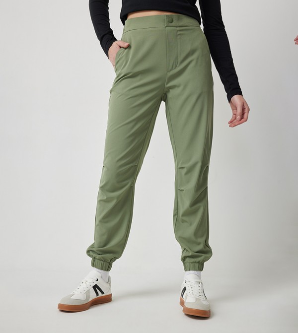 Solid Slim Fit Joggers