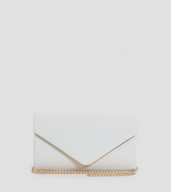 حقيبة كلاتش بتصميم ظرف مع حزام 