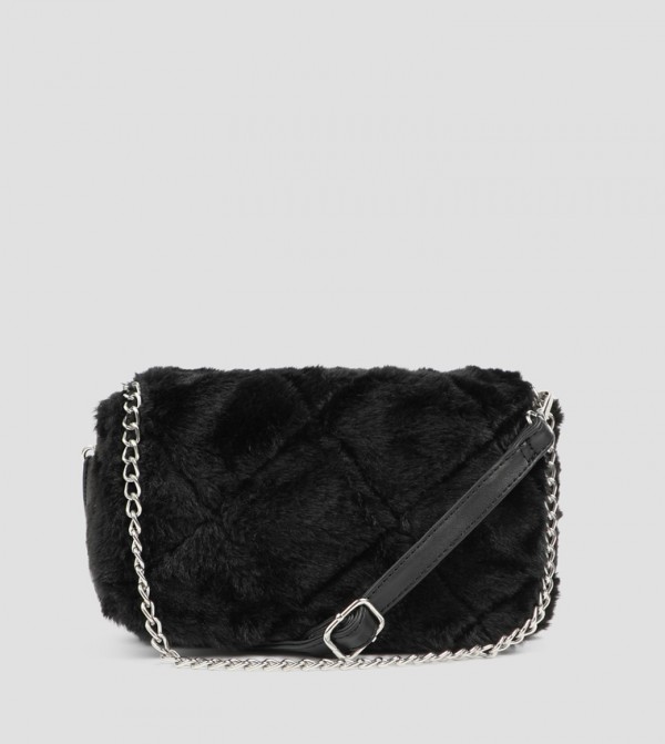 Faux Fur Crossbody Bag