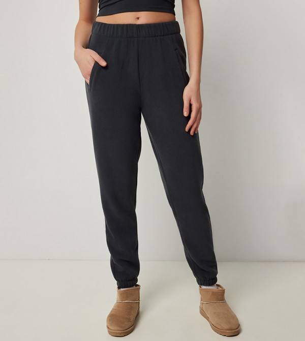 Solid Slouchy Fleece Joggers