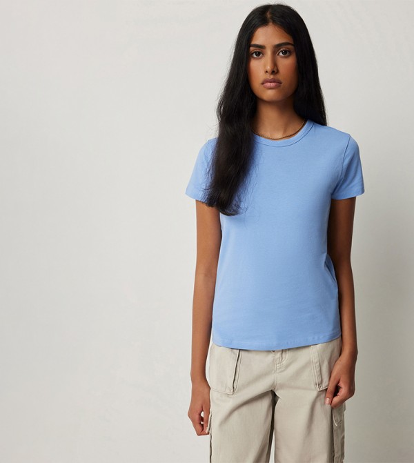 Solid Crew Neck T-Shirt