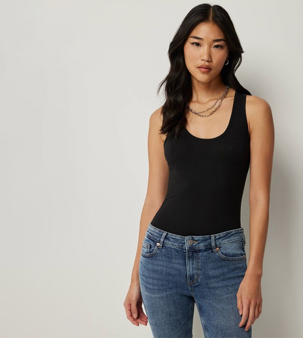 Solid Racerback Sleeveless Top