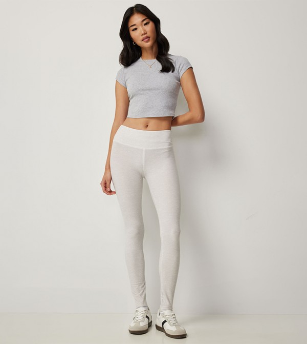 Printed Elastic Waist Leggings